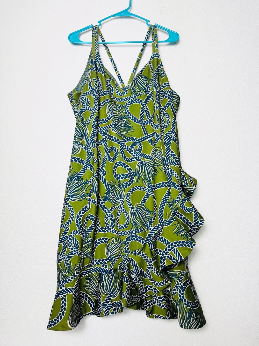 Gretchen Scott Svelt Tassel Time Dress Green Size XL